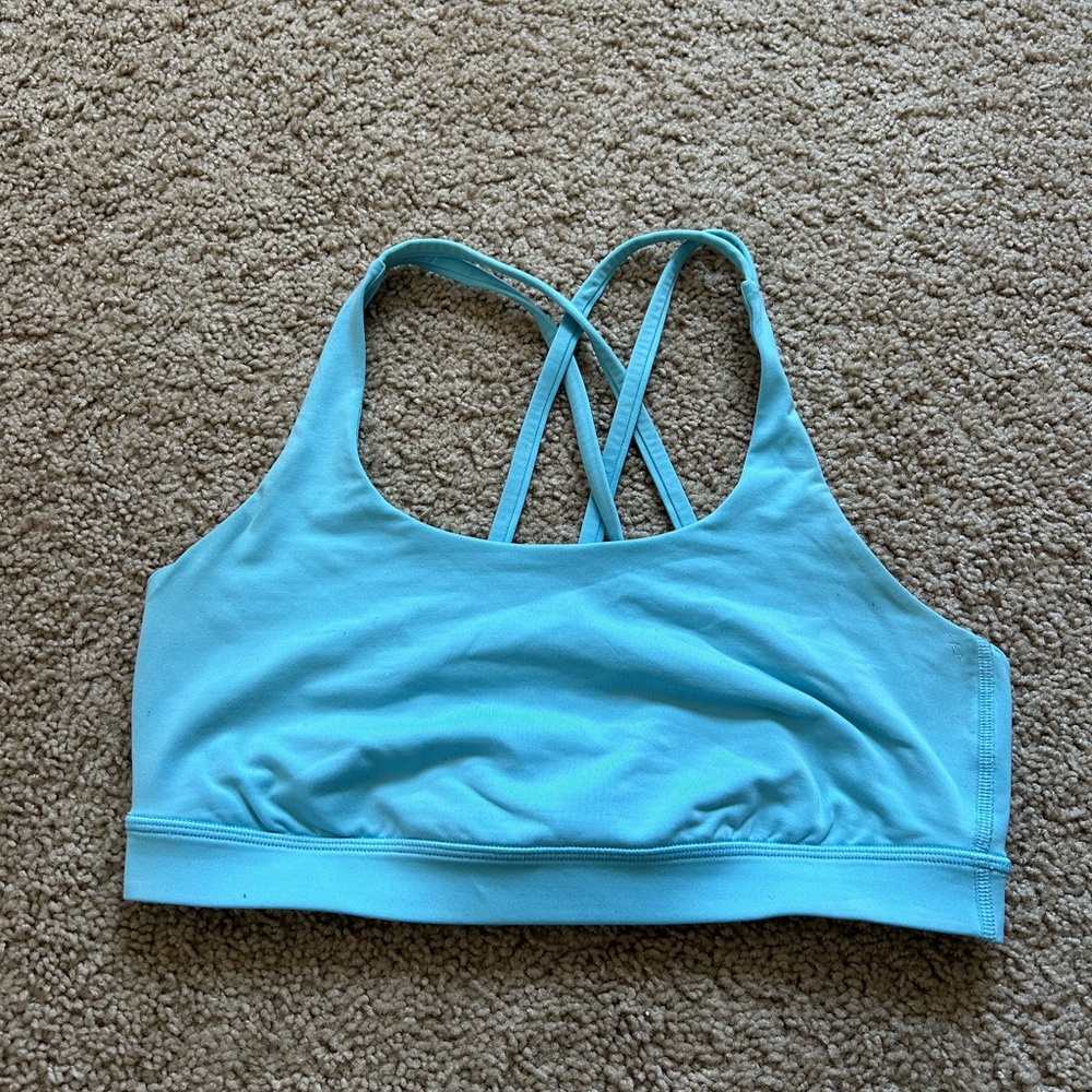 Lululemon Energy Bra Medium Support Blue Bra